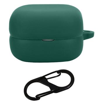 Étui Sony LinkBuds Open en Silicone avec Mousqueton - Vert