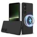 Coque Sony Xperia 1 V en Silicone Liquide - Compatible MagSafe - Noire