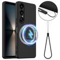 Coque Sony Xperia 1 VII en Silicone Liquide - Compatible MagSafe - Noire