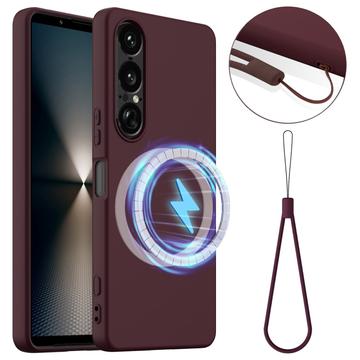 Coque Sony Xperia 1 VII en Silicone Liquide - Compatible MagSafe