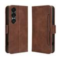 Étui portefeuille Sony Xperia 1 VII Porte-Cartes - Marron