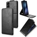 Étui à rabat vertical Sony Xperia 1 VII avec support - Noir
