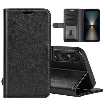 Étui Portefeuille Sony Xperia 1 VII avec Fermeture Magnétique - Noir
