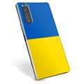 Coque Sony Xperia 5 II en TPU Drapeau Ukraine - Jaune et bleu clair