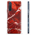 Coque Sony Xperia 5 II en TPU - Marbre Rouge