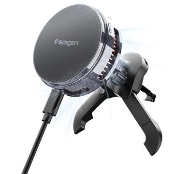 Spigen Essential EV25MFAQ Qi2.2 Peltier MagSafe Car Holder / Charger 25W - Noir