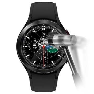 Spigen Glas.Tr Ez Fit Protecteur D\'écran Samsung Galaxy Watch4 Classic - 46mm - 2 Pcs.