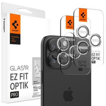 Protecteur d\'Objectif iPhone 16 Pro/16 Pro Max Spigen Glas.tR Ez Fit Optik Pro