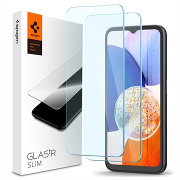 Protecteur d\'Écran Samsung Galaxy A14/A14 5G en Verre Trempé Spigen Glas.tR Slim