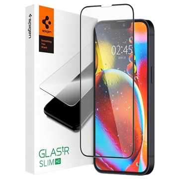 Protecteur d\'Écran iPhone 13/13 Pro Spigen Glas.tR Slim - Noir