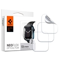 Protecteur d'Écran Apple Watch Series 9/8/SE (2022)/7/SE/6/5/4 Spigen Neo Flex - 41mm, 40mm - 3 Pièces