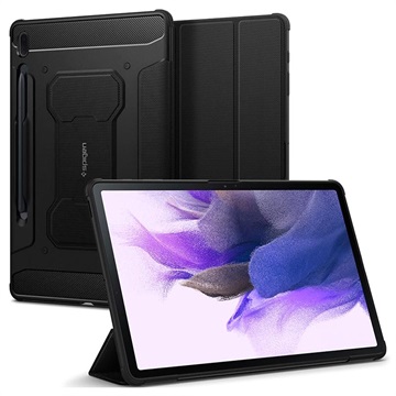 Étui à Rabat Samsung Galaxy Tab S7 FE Spigen Rugged Armor Pro - Noir