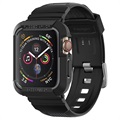 Coque Apple Watch 7/SE/6/5/4 en TPU Spigen Rugged Armor Pro - 44mm/45mm - Noir