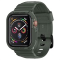 Coque Apple Watch 7/SE/6/5/4 en TPU Spigen Rugged Armor Pro - 44mm/45mm - Vert