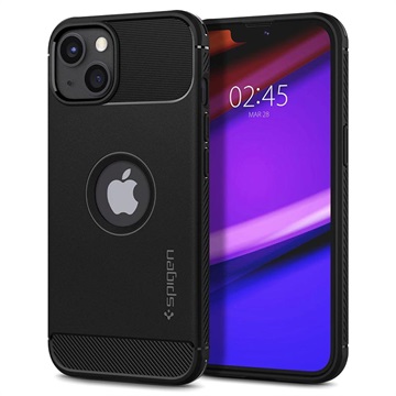 Coque iPhone 13 en TPU Spigen Rugged Armor - Noire