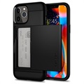 Coque iPhone 12/12 Pro Spigen Slim Armor CS - Noire