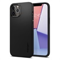 Coque iPhone 12/12 Pro Spigen Thin Fit - Noire