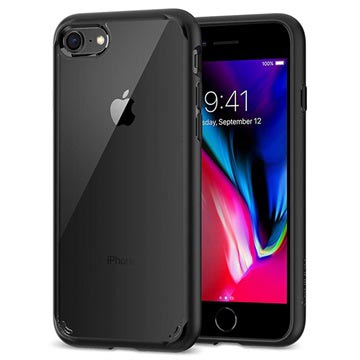 Coque Spigen Ultra Hybrid 2 pour iPhone 7/8/SE (2020)/SE (2022) - Noire