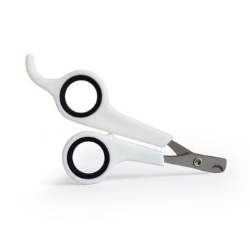 Coupe-ongles en acier inoxydable pour animaux de compagnie - Blanc / Noir
