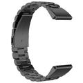 Bracelet en acier inoxydable pour Garmin QuickFit 22mm / Garmin Fenix 7 / 7 Pro / 6 Three Beads Watch Band