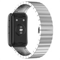 Bracelet Huawei Watch Fit en Acier Inoxydable avec Boucle Papillon - Argenté