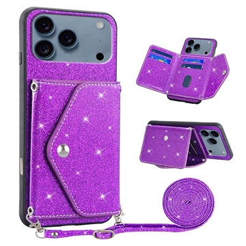 Coque avec Porte-Cartes iPhone 17 Pro Stardust - Violete