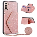 Coque avec Porte-Cartes Samsung Galaxy S23 5G Stardust - Rose