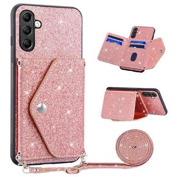 Coque avec Porte-Cartes Samsung Galaxy S24 FE Stardust - Rose