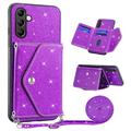 Coque avec Porte-Cartes Samsung Galaxy S25 FE Stardust - Violete