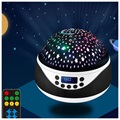 Starlight Projection Lamp and Music Box 012-18001 - Black