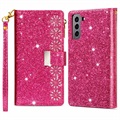 Étui Portefeuille Samsung Galaxy S22 5G Série Starlight - Rose Vif