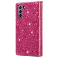 Étui Portefeuille Samsung Galaxy S22 5G Série Starlight - Rose Vif