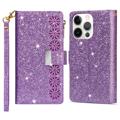 Étui Portefeuille iPhone 14 Pro Max Série Starlight - Violet