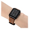 Bracelet Apple Watch Series 7/SE/6/5/4/3/2/1 en Cuir Cousu - 41mm/40mm/38mm - Marron