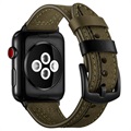 Bracelet Apple Watch Series 7/SE/6/5/4/3/2/1 en Cuir Cousu - 41mm/40mm/38mm - Vert