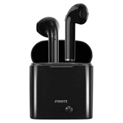 Streetz TWS-0007 Écouteurs True Wireless avec étui de chargement - Noir