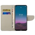 Étui Portefeuille Style pour Nokia 5.4 - Papillon Bleu