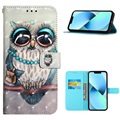 Étui Portefeuille iPhone 14 Pro Max - Série Style - Chouette