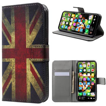 Étui Portefeuille Style pour iPhone X / iPhone XS - Drapeau Britannique