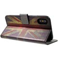 Étui Portefeuille Style pour iPhone X / iPhone XS - Drapeau Britannique