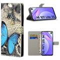 Étui Portefeuille Style pour Xiaomi Mi 10T Lite 5G - Papillon Bleu