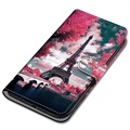 Étui Portefeuille Xiaomi Redmi 9C, Redmi 9C NFC - Série Style - Tour Eiffel