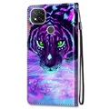 Étui Portefeuille Xiaomi Redmi 9C, Redmi 9C NFC - Série Style - Tigre