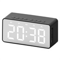 Haut-parleur Bluetooth Elégant avec Réveil LED BT506 - Noir