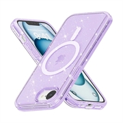 Coque Hybride iPhone 16e - Série Stylish Glitter - Compatible avec MagSafe