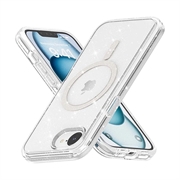 Coque Hybride iPhone 16e - Série Stylish Glitter - Compatible avec MagSafe