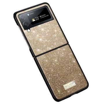 Coque Hybride Samsung Galaxy Z Flip4 5G Sulada Celebrity - Doré