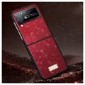 Coque Hybride Samsung Galaxy Z Flip4 5G Sulada Celebrity - Rouge