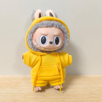 Sweatsuit Outfit Set Labubu Doll 17cm - Jaune