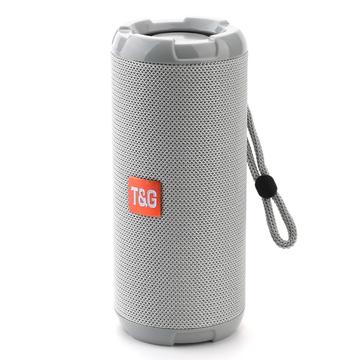 T&G TG621 Enceinte portable TWS Bluetooth Speaker TF Card FM Outdoor Waterproof Wireless Subwoofer (Certifié CE) - Gris